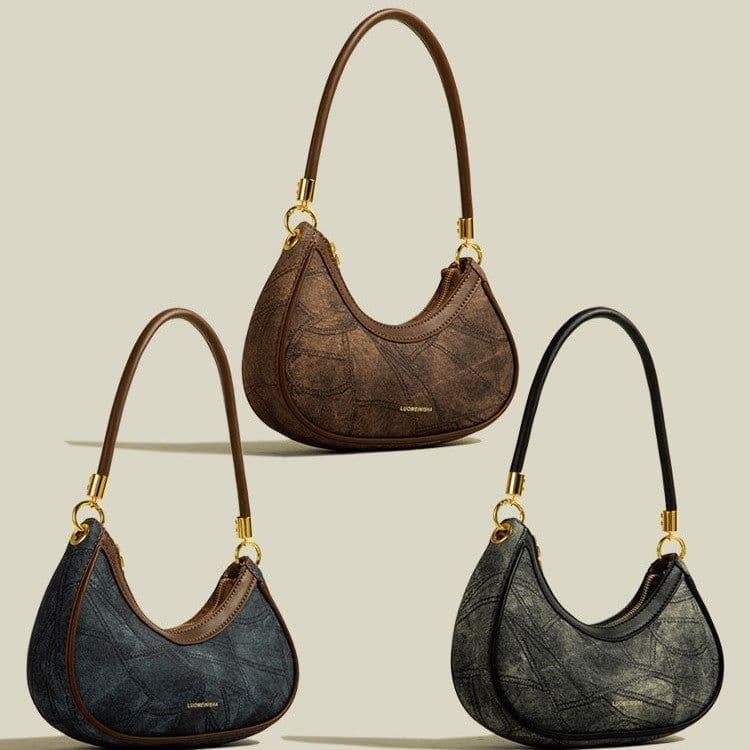 image-Middle Aged Niche Texture Shoulder Bag