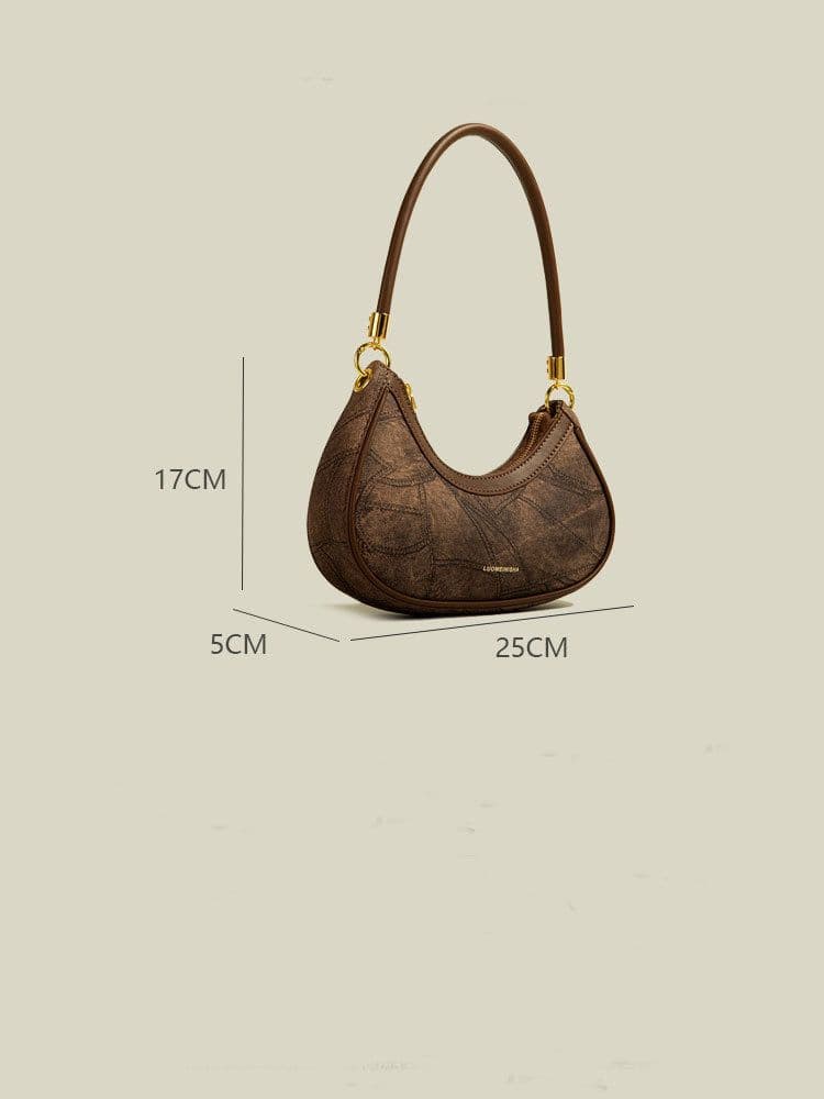 image-Middle Aged Niche Texture Shoulder Bag