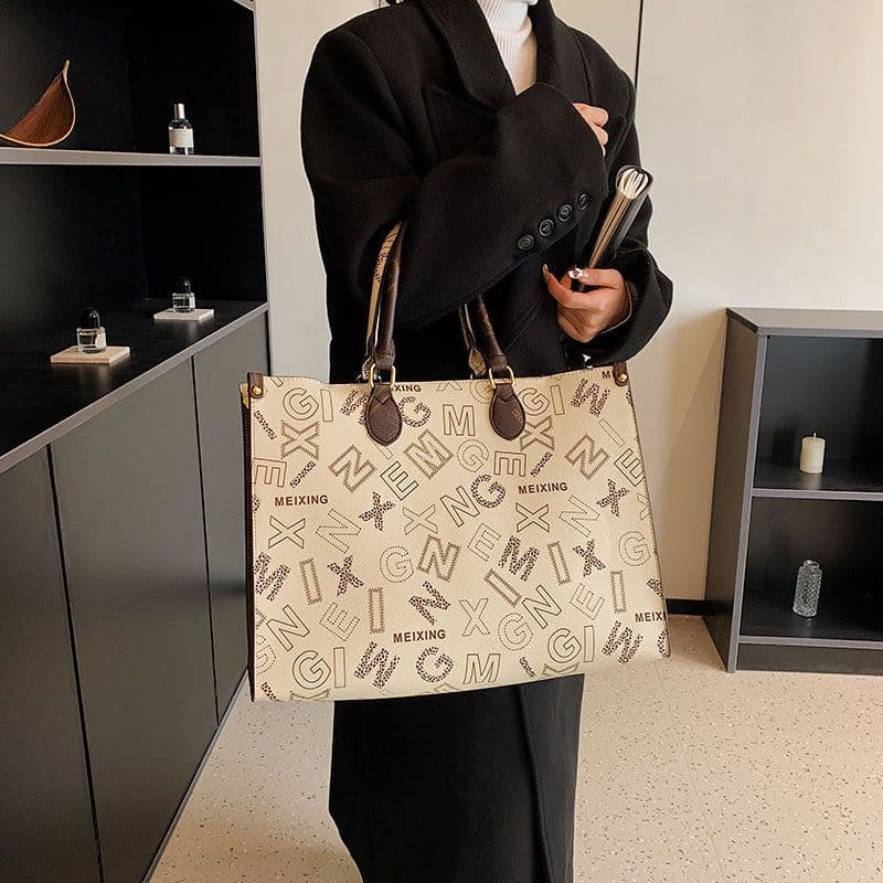 image-New Print Fashion Classic Large Capacity Tote Bag