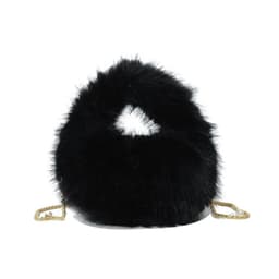 image-Fashion Plush Hand-carrying Bag Women