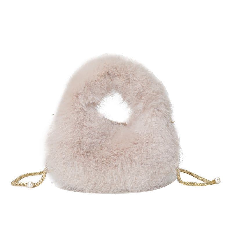 image-Fashion Plush Hand-carrying Bag Women
