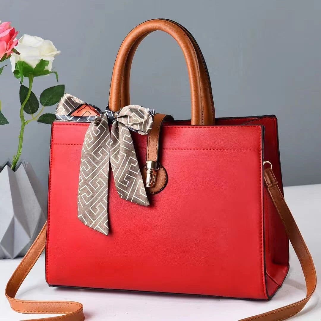 image-Fashion Women's Portable Large Capacity Shoulder Messenger Bag