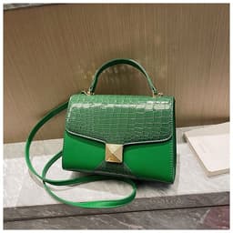 image-Mining Stone Pattern Stitching Square Pouch Women's Classic All-match Niche Shoulder Bag