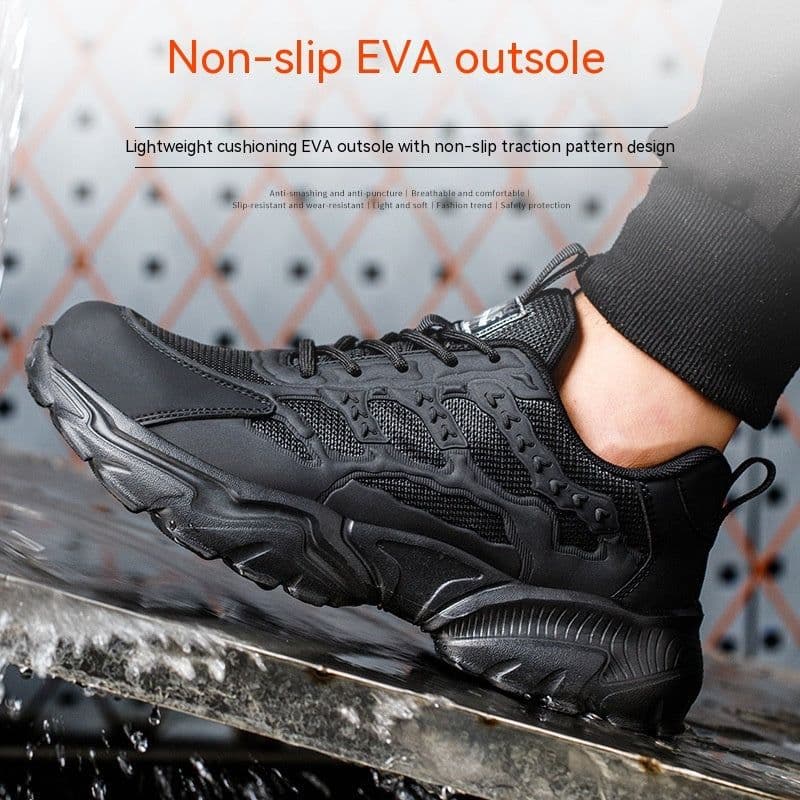 image-Anti-smashing And Anti-penetration Safety Shoes EVA Outsole Lightweight And Wear-resistant Safety Shoes