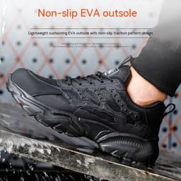 image-Anti-smashing And Anti-penetration Safety Shoes EVA Outsole Lightweight And Wear-resistant Safety Shoes