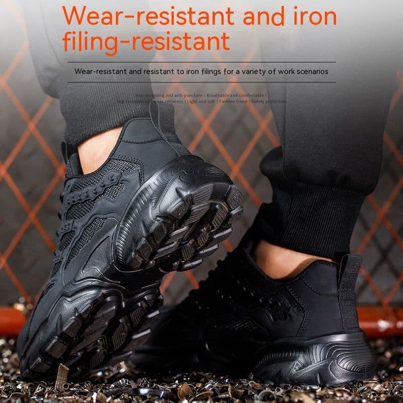 image-Anti-smashing And Anti-penetration Safety Shoes EVA Outsole Lightweight And Wear-resistant Safety Shoes