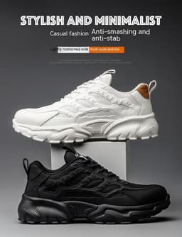 image-Anti-smashing And Anti-penetration Safety Shoes EVA Outsole Lightweight And Wear-resistant Safety Shoes