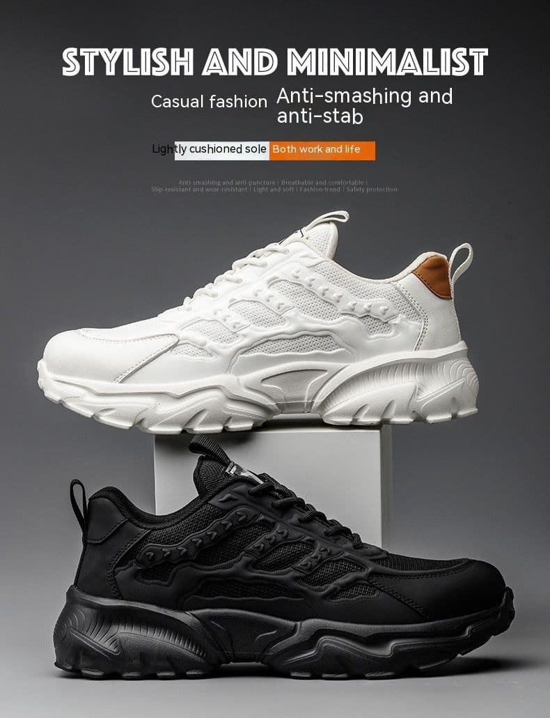 image-Anti-smashing And Anti-penetration Safety Shoes EVA Outsole Lightweight And Wear-resistant Safety Shoes