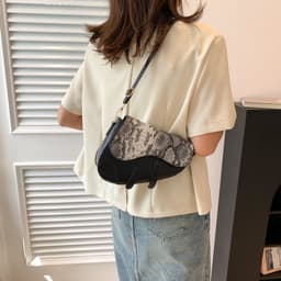 image-Women's Shoulder Bag Casual Western Style Saddle Bag