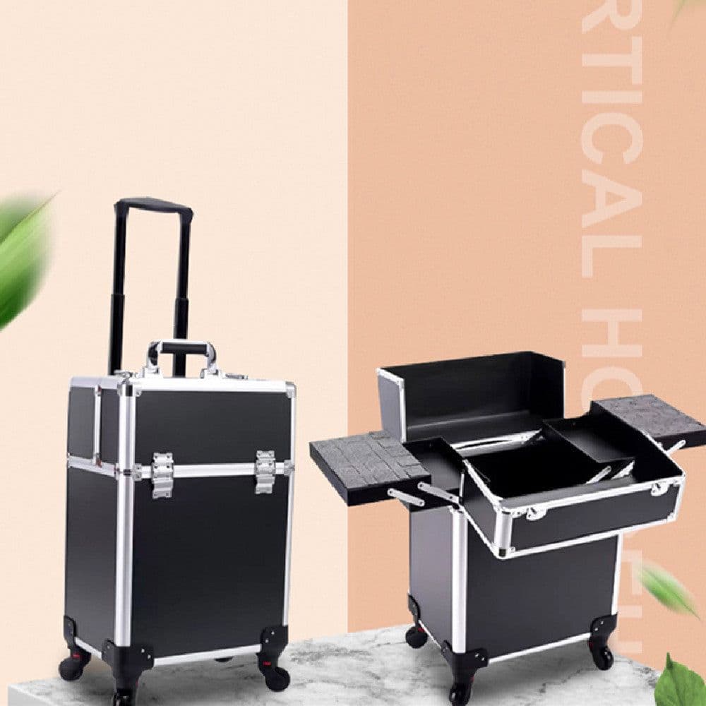 image-Large-capacity Make-up And Make-up Artist Trolley Storage Toolbox