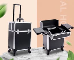 image-Large-capacity Make-up And Make-up Artist Trolley Storage Toolbox