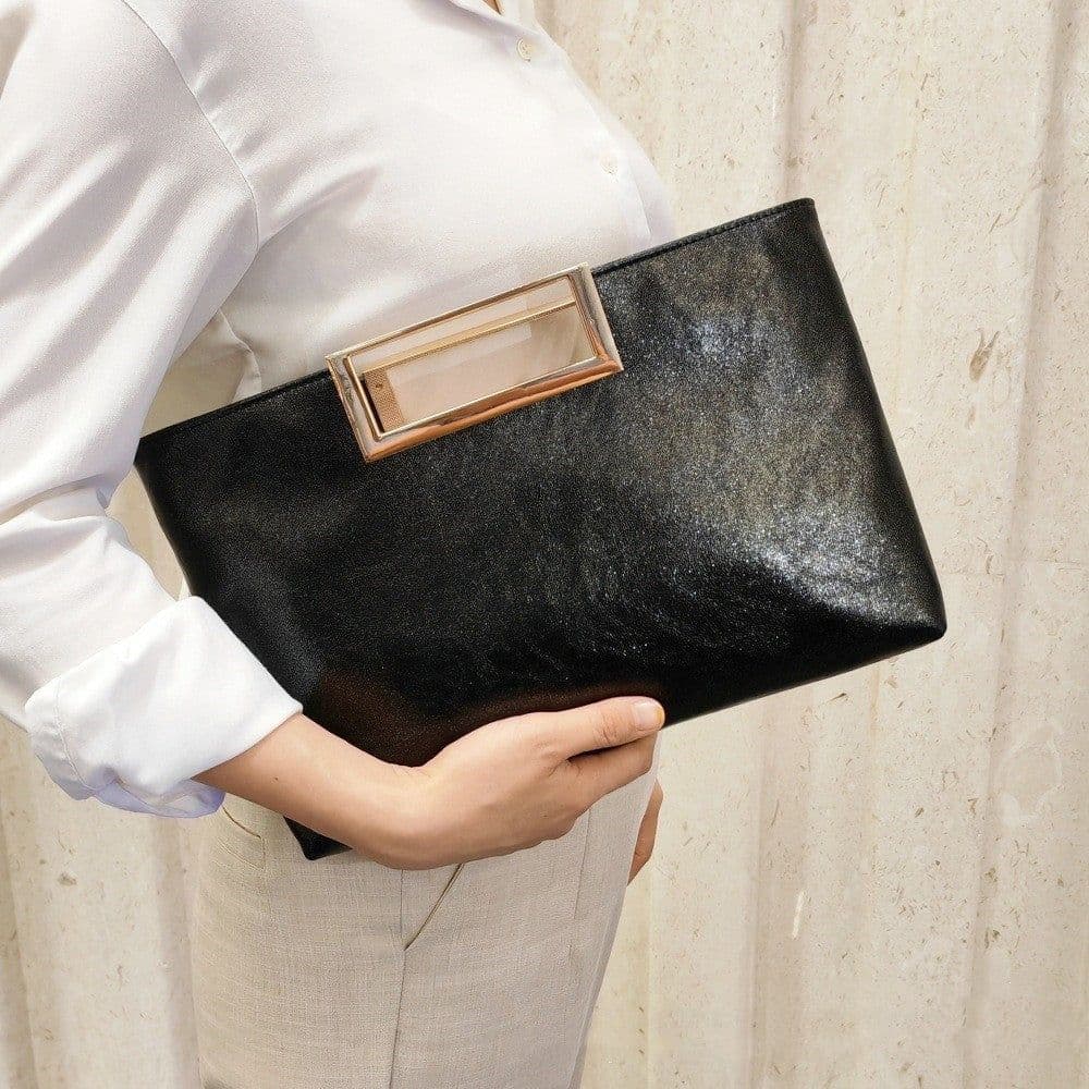 image-Fashion Shiny Women's Handbag PU Leather Crossbody Bag