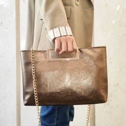 image-Fashion Shiny Women's Handbag PU Leather Crossbody Bag
