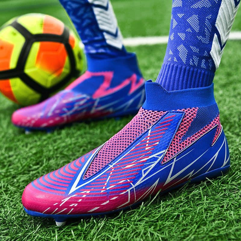 image-No Shoelace No Tie Socks Mouth Soccer Shoes Men