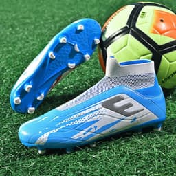 image-No Shoelace No Tie Socks Mouth Soccer Shoes Men