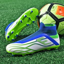 image-No Shoelace No Tie Socks Mouth Soccer Shoes Men