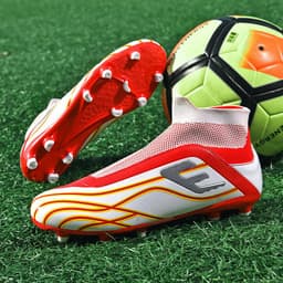 image-No Shoelace No Tie Socks Mouth Soccer Shoes Men