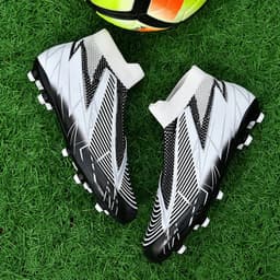 image-No Shoelace No Tie Socks Mouth Soccer Shoes Men