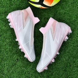 image-No Shoelace No Tie Socks Mouth Soccer Shoes Men