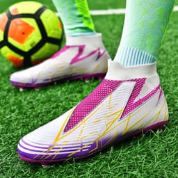 image-No Shoelace No Tie Socks Mouth Soccer Shoes Men