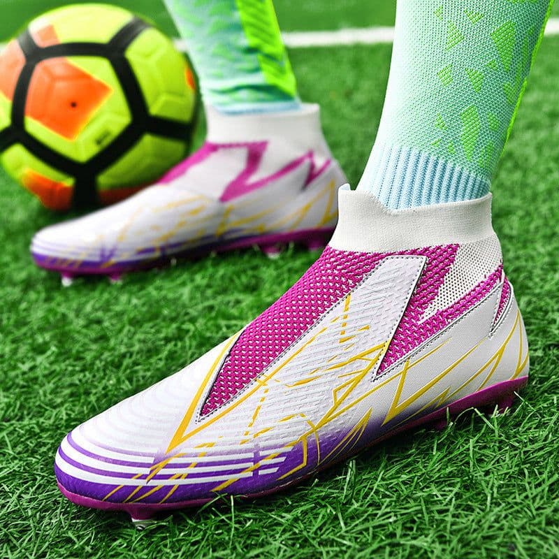 image-No Shoelace No Tie Socks Mouth Soccer Shoes Men