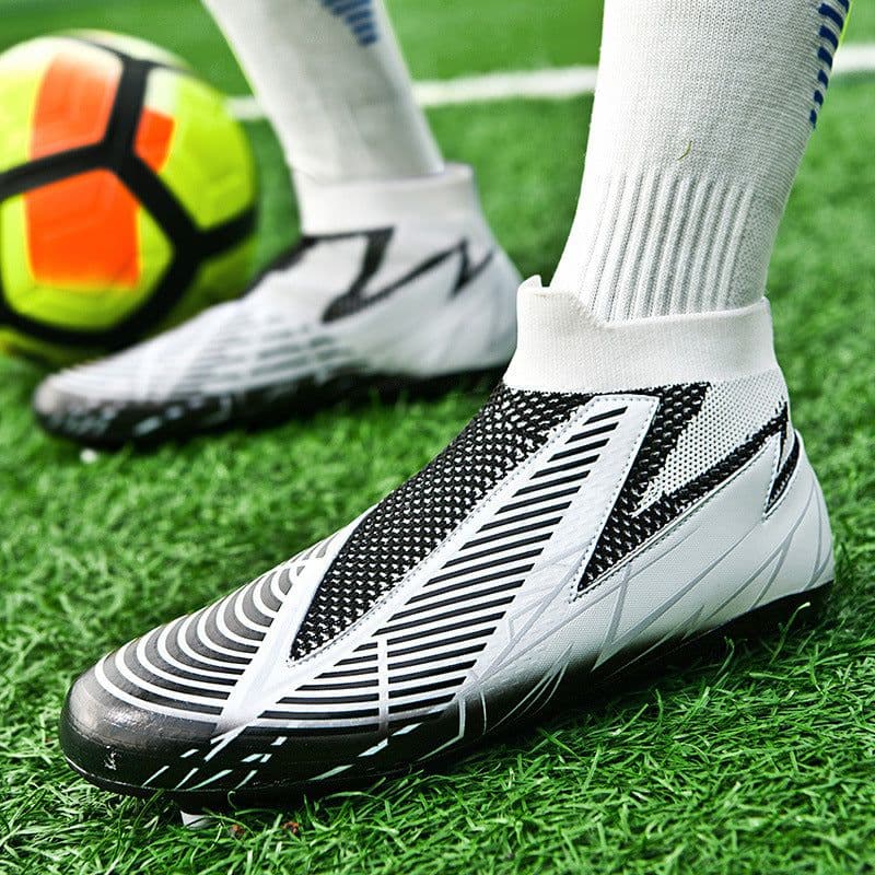 image-No Shoelace No Tie Socks Mouth Soccer Shoes Men