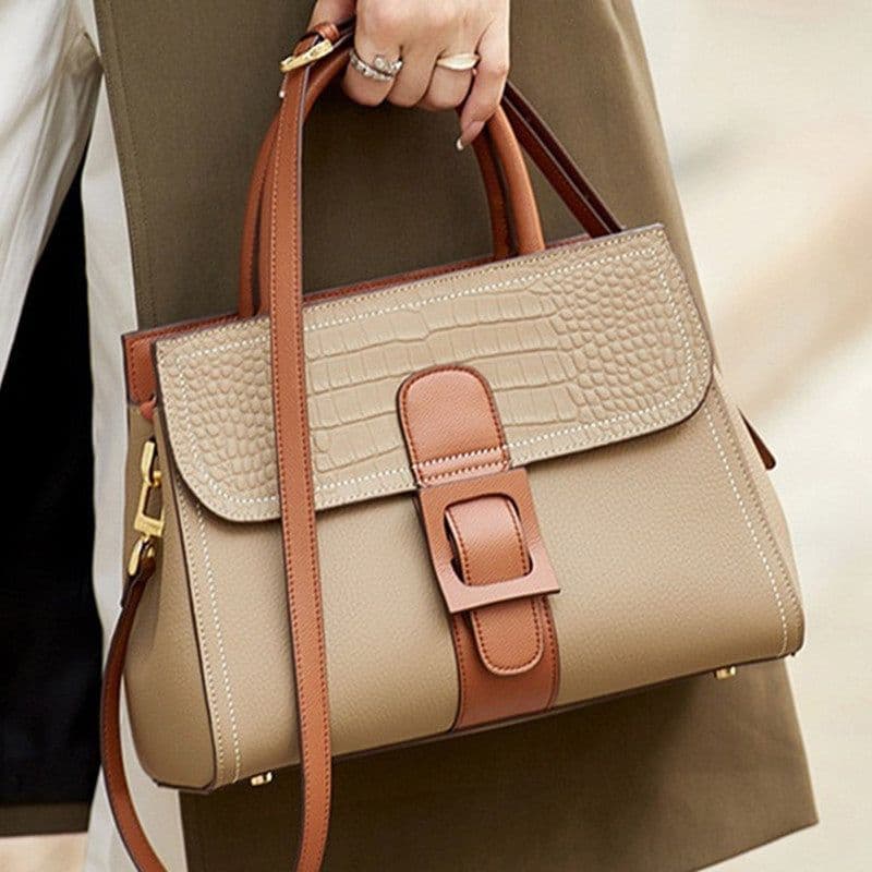 image-Women's Fashion Crossbody Handbag Contrast Color