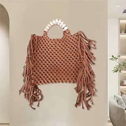 image-Woven Women's Crossbody Mini Bag Mobile Phone Bag Hanging Wrist Coin Purse Summer