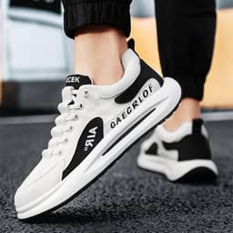 image-Fashion Slip-on Flats Shoes Men Casual Lazy Shoes Student Walking Sports Sneakers