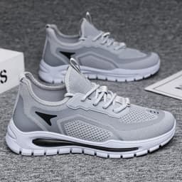 image-Men's Mesh Shoes Fashion Fly Knit Lightweight Breathable Sneakers Casual Sports Shoe