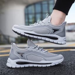image-Men's Mesh Shoes Fashion Fly Knit Lightweight Breathable Sneakers Casual Sports Shoe