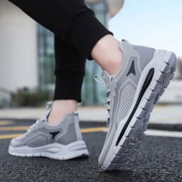 image-Men's Mesh Shoes Fashion Fly Knit Lightweight Breathable Sneakers Casual Sports Shoe