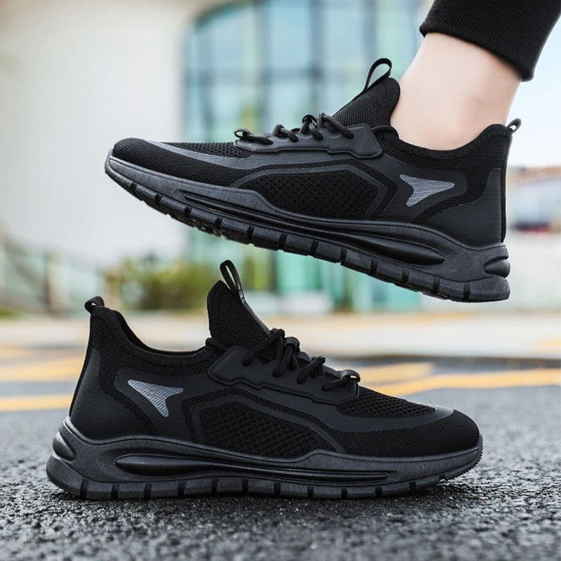 image-Men's Mesh Shoes Fashion Fly Knit Lightweight Breathable Sneakers Casual Sports Shoe