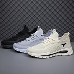 image-Men's Mesh Shoes Fashion Fly Knit Lightweight Breathable Sneakers Casual Sports Shoe