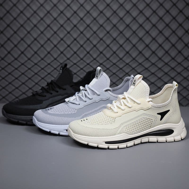 image-Men's Mesh Shoes Fashion Fly Knit Lightweight Breathable Sneakers Casual Sports Shoe