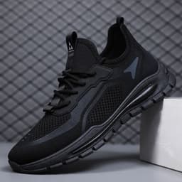 image-Men's Mesh Shoes Fashion Fly Knit Lightweight Breathable Sneakers Casual Sports Shoe