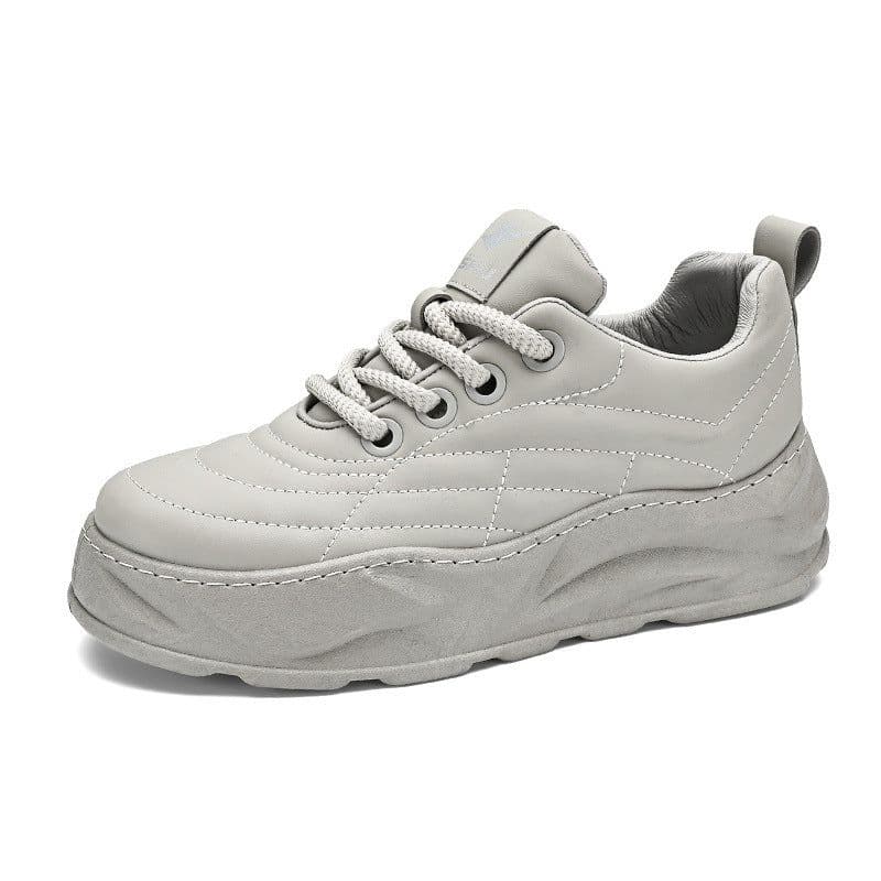 image-Fashion Thick-soled Anti-skid Shoes Ins Slip-on Casual Lazy Shoes Men Outdoor Breathable Lace-up Running Sports Sneakers