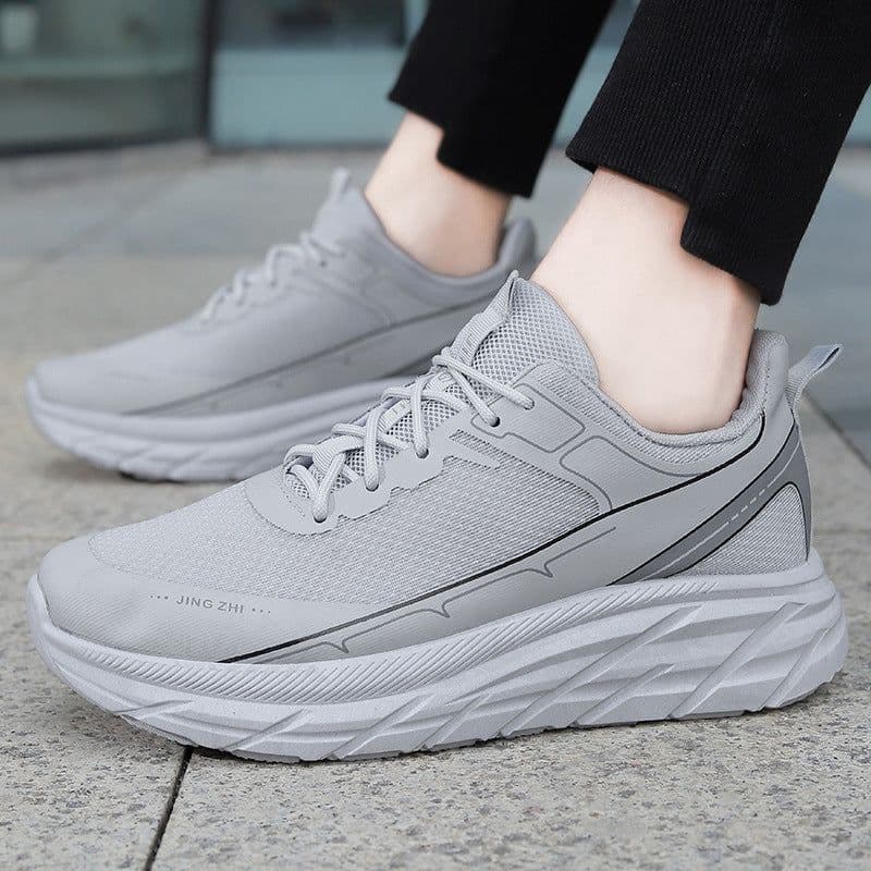 image-Fashion Thick-soled Anti-skid Shoes Ins Slip-on Casual Lazy Shoes Men Outdoor Breathable Lace-up Running Sports Sneakers