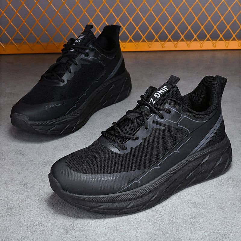 image-Fashion Thick-soled Anti-skid Shoes Ins Slip-on Casual Lazy Shoes Men Outdoor Breathable Lace-up Running Sports Sneakers