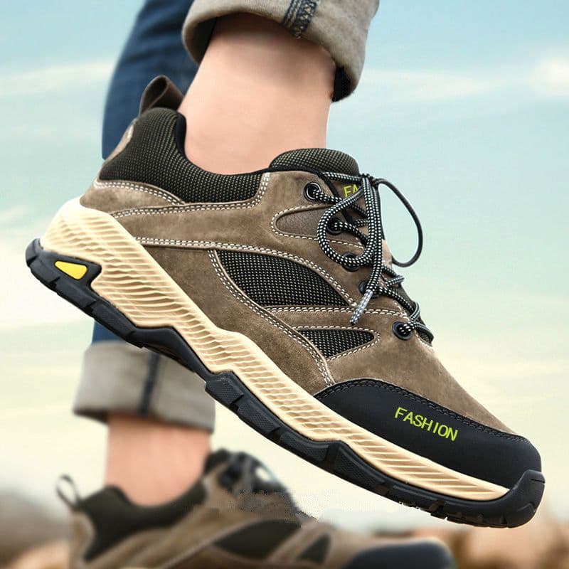 image-Lace-up Sneakers For Men Casual Breathable Outdoor Hiking Running Sports Shoes