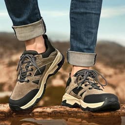 image-Lace-up Sneakers For Men Casual Breathable Outdoor Hiking Running Sports Shoes