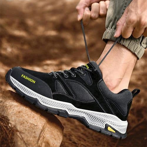 image-Lace-up Sneakers For Men Casual Breathable Outdoor Hiking Running Sports Shoes