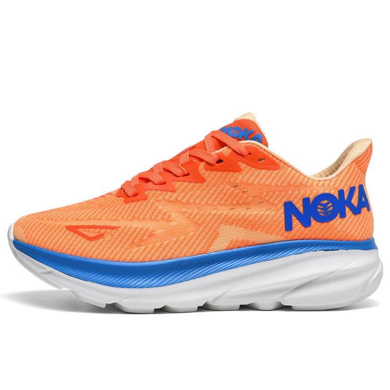 image-Fashion Lace-up Mesh Sneakers Men Lightweight Shock Absorption Training Shoes Soft-sole Running Sports Shoes
