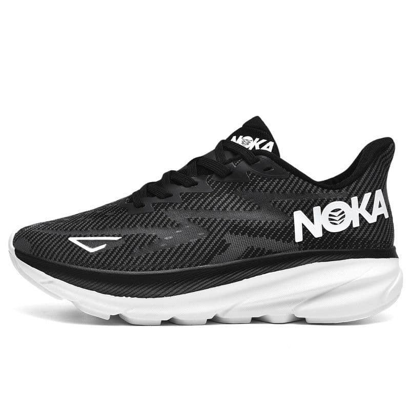 image-Fashion Lace-up Mesh Sneakers Men Lightweight Shock Absorption Training Shoes Soft-sole Running Sports Shoes