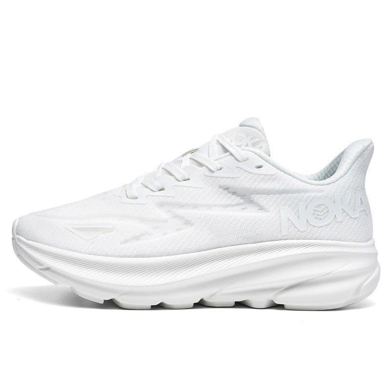 image-Fashion Lace-up Mesh Sneakers Men Lightweight Shock Absorption Training Shoes Soft-sole Running Sports Shoes