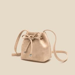image-Women's Drawstring Bag Drawstring Mini Bucket Bag Special-interest Design Shoulder Bag