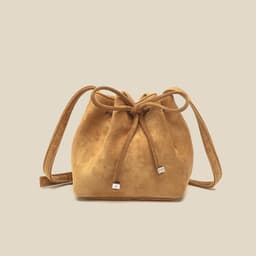 image-Women's Drawstring Bag Drawstring Mini Bucket Bag Special-interest Design Shoulder Bag