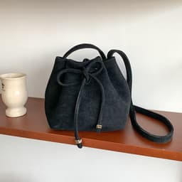 image-Women's Drawstring Bag Drawstring Mini Bucket Bag Special-interest Design Shoulder Bag