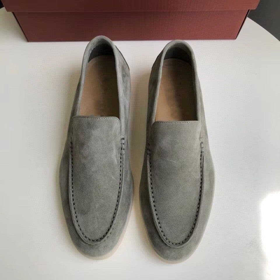 image-Men's Loafers Summer Casual Frost Flat Shoes Slip-on Driving Shoes