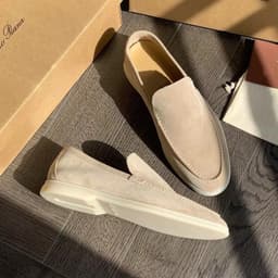 image-Men's Loafers Summer Casual Frost Flat Shoes Slip-on Driving Shoes